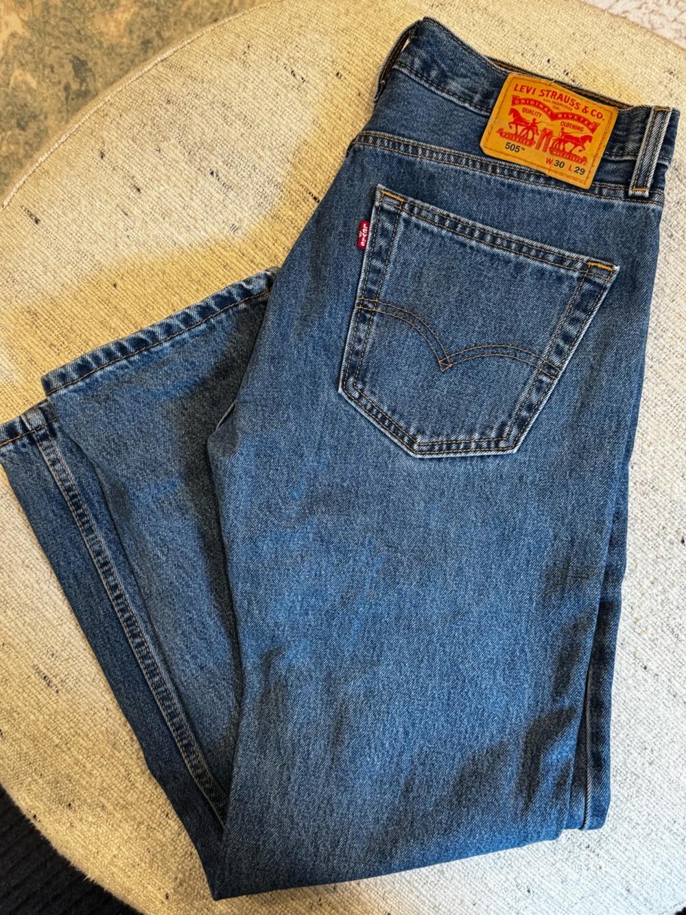 Levi’s 505 Men's Blue Denim Jeans - Comfortable Everyday Fit